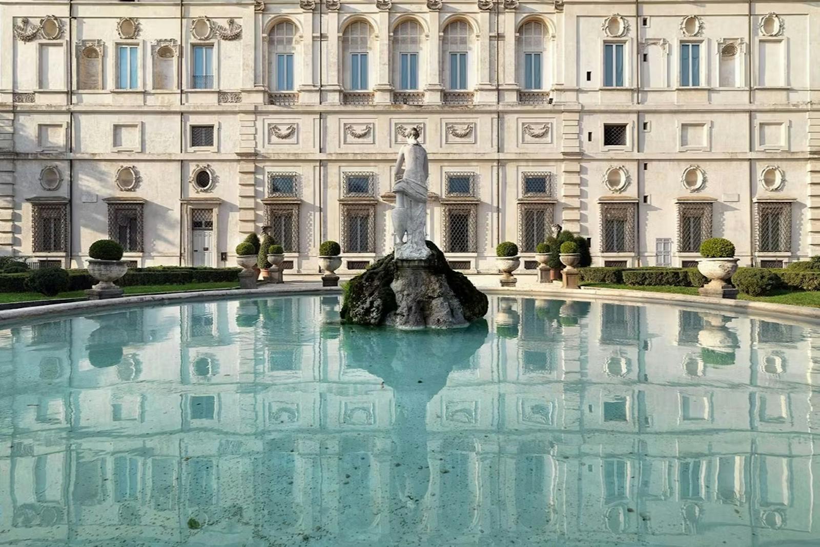 Borghese-galleriet og dets marmorfontæne