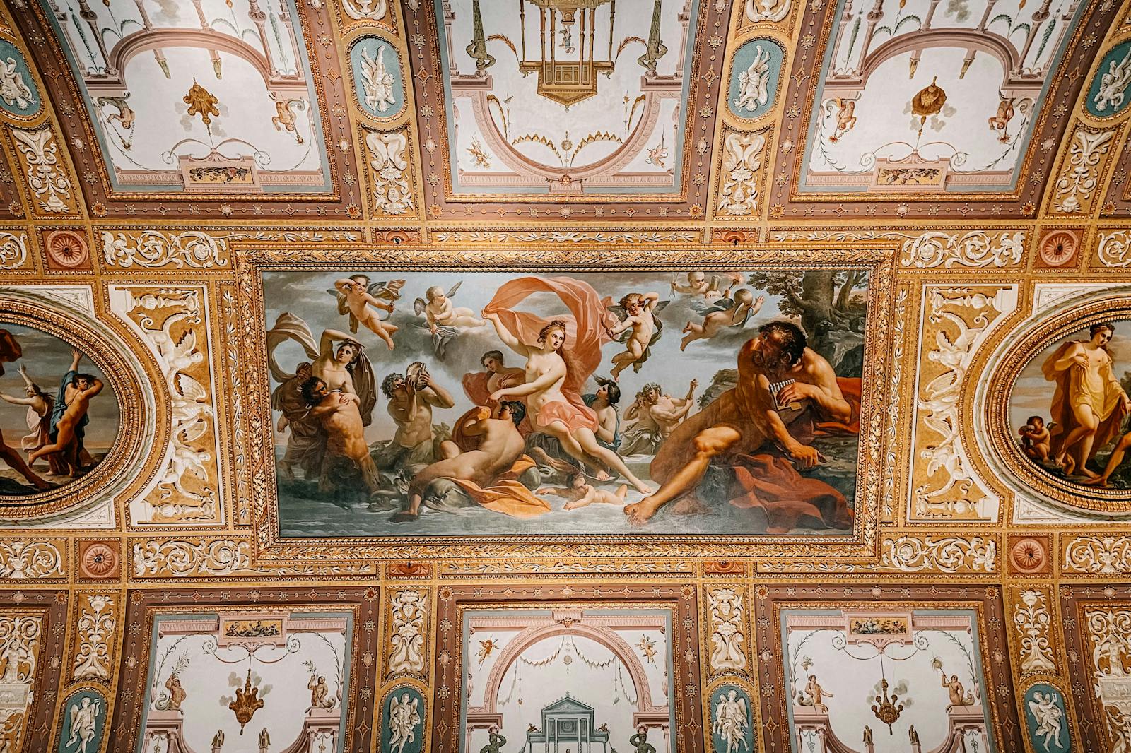 Plafondfresco van de Borghese-galerij